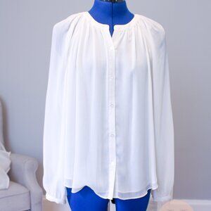 Double Gauze Button Up Blouse